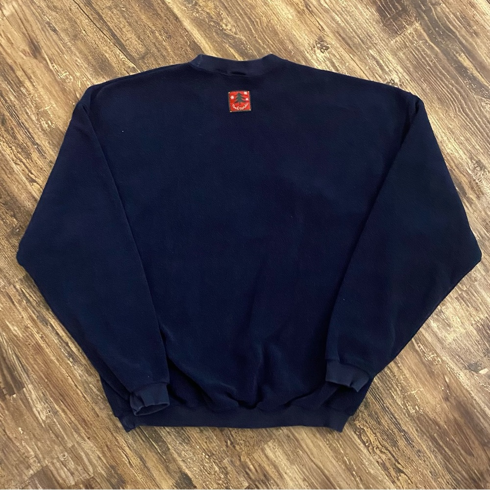 Vintage 1990s Disney Cartoon Characters To Poohs House Fleece Crewneck View 2